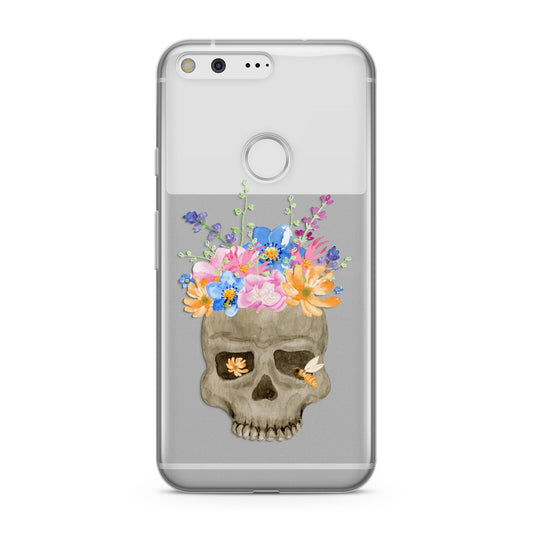Halloween Flower Skull Google Pixel Case