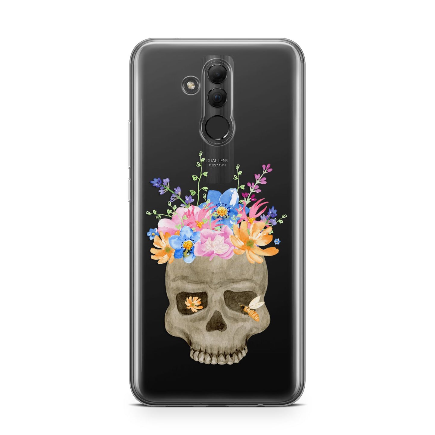 Halloween Flower Skull Huawei Mate 20 Lite