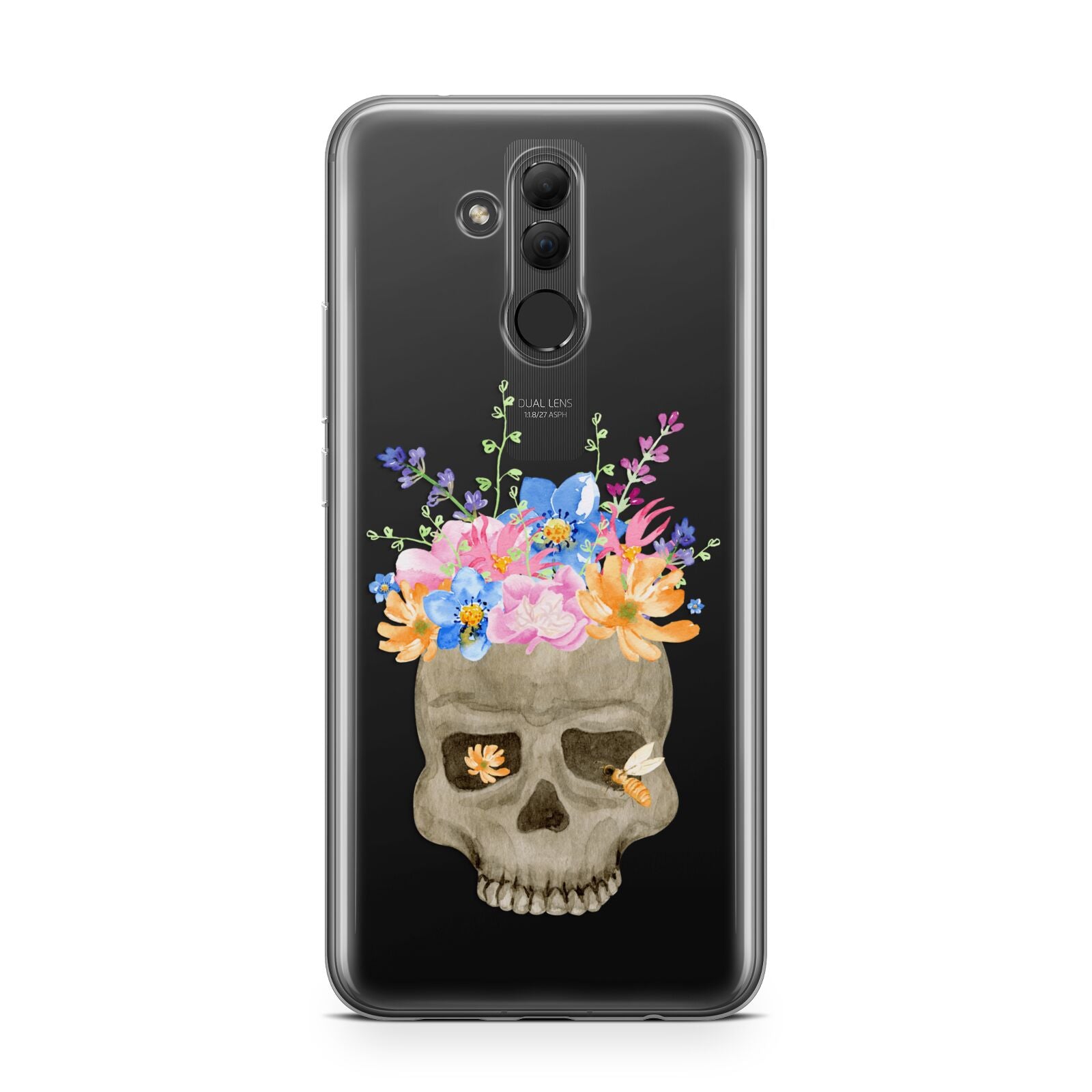 Halloween Flower Skull Huawei Mate 20 Lite