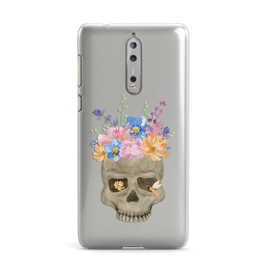 Halloween Flower Skull Nokia Case