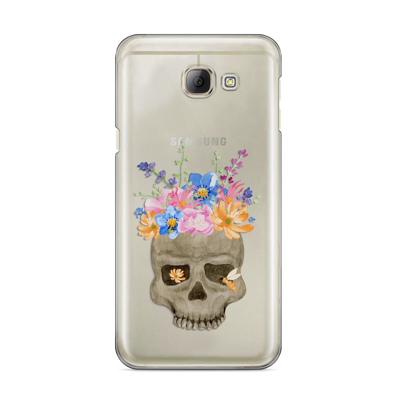 Halloween Flower Skull Samsung Galaxy A8 2016 Case