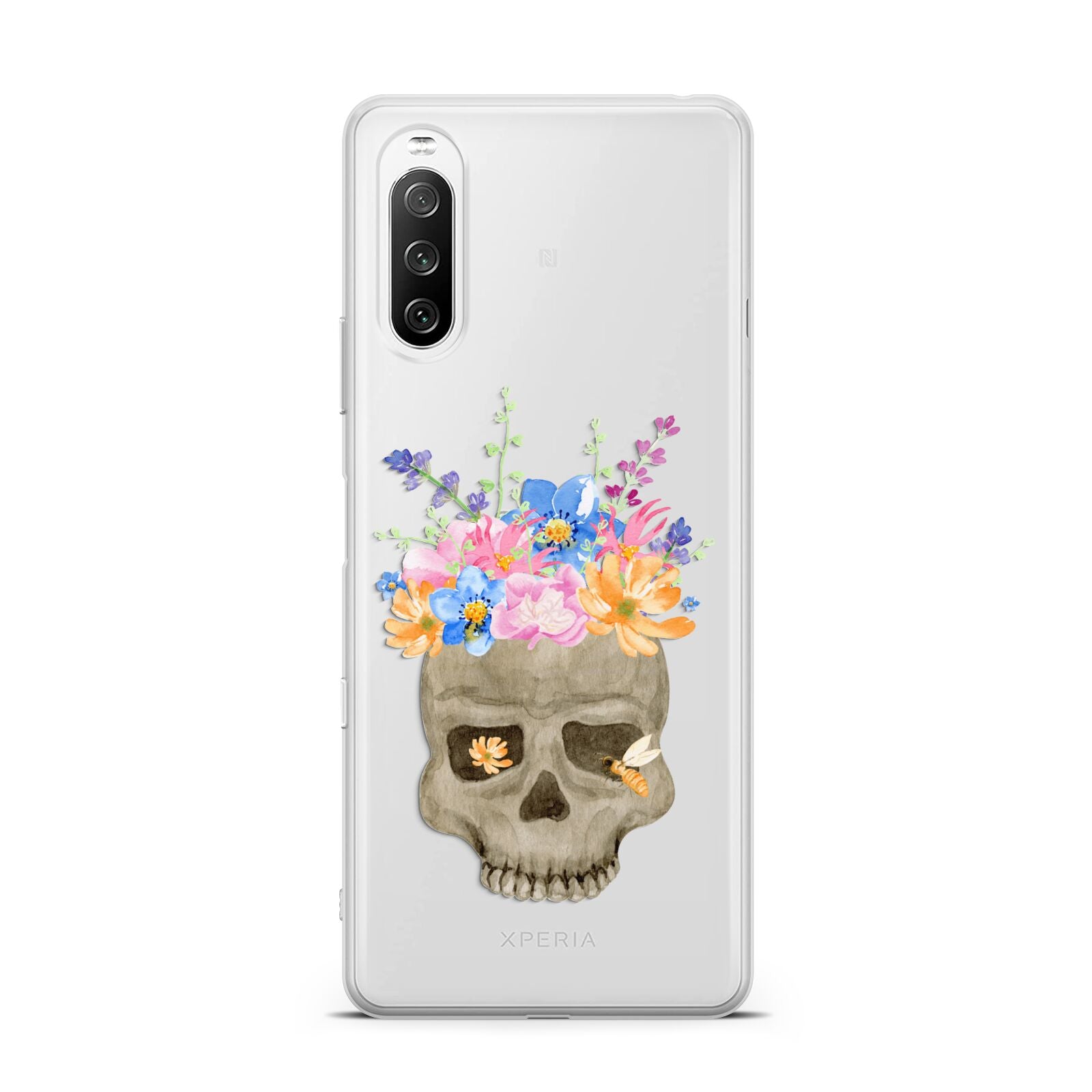Halloween Flower Skull Sony Xperia 10 III Case
