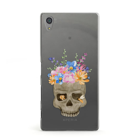Halloween Flower Skull Sony Xperia Case