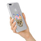 Halloween Flower Skull iPhone 7 Plus Bumper Case on Silver iPhone Alternative Image