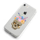 Halloween Flower Skull iPhone 8 Bumper Case on Silver iPhone Alternative Image