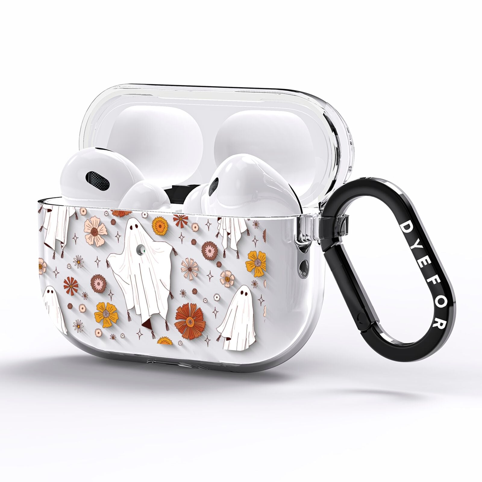 Halloween Ghost AirPods Pro Clear Case Side Image