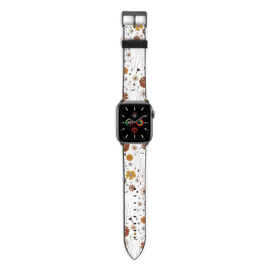 Halloween Ghost Apple Watch Strap with Space Grey Hardware