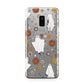 Halloween Ghost Samsung Galaxy S9 Plus Case on Silver phone