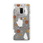 Halloween Ghost Samsung Galaxy S9 Plus Case on Silver phone