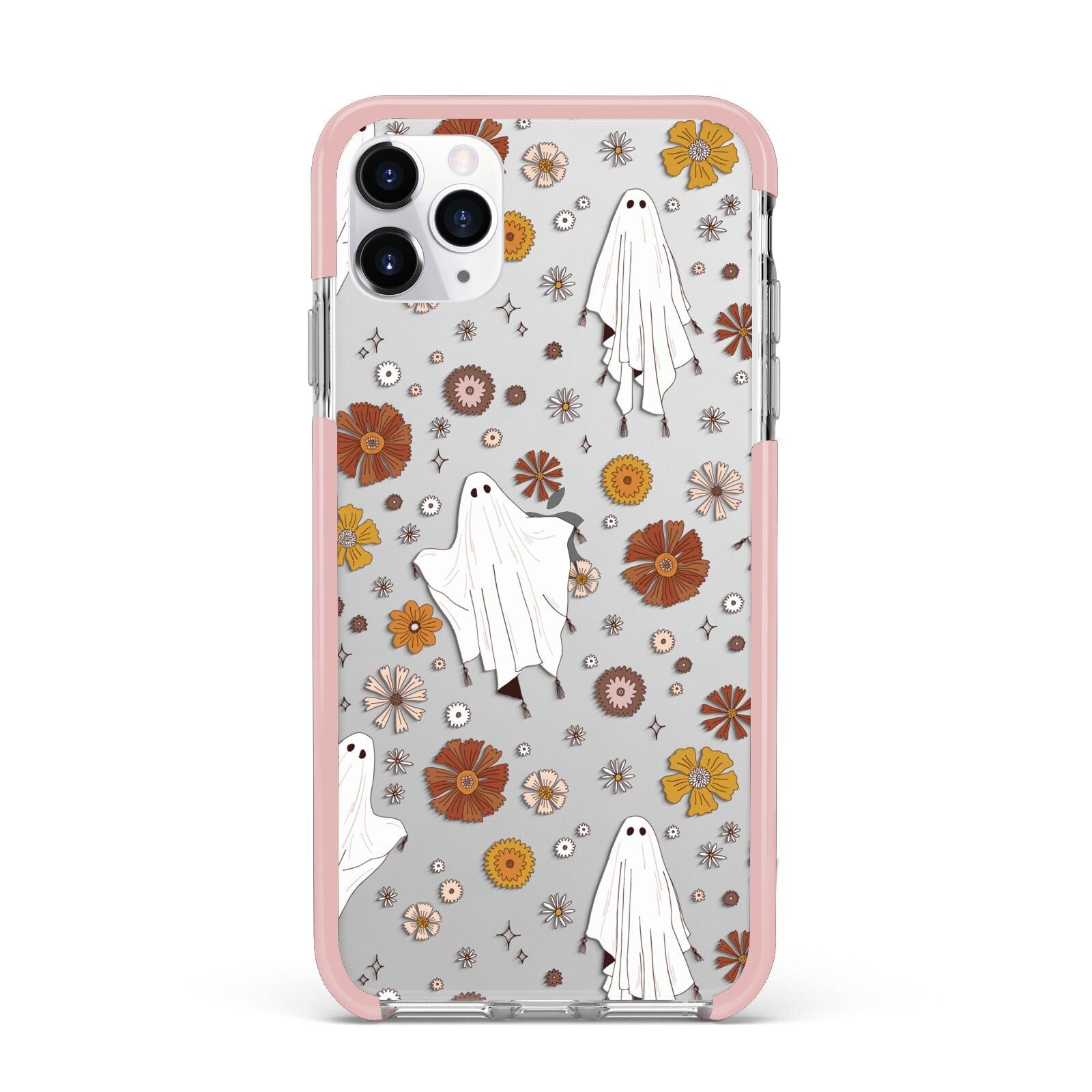 Halloween Ghost iPhone 11 Pro Max Impact Pink Edge Case