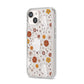 Halloween Ghost iPhone 14 Clear Tough Case Starlight Angled Image