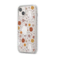 Halloween Ghost iPhone 14 Plus Clear Tough Case Starlight Angled Image