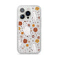 Halloween Ghost iPhone 14 Pro Clear Tough Case Silver