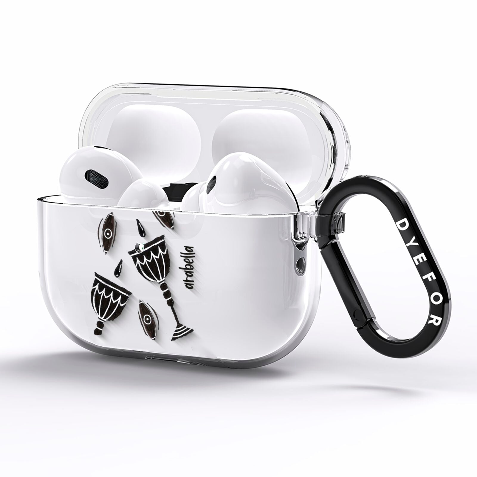 Halloween Goblet AirPods Pro Clear Case Side Image