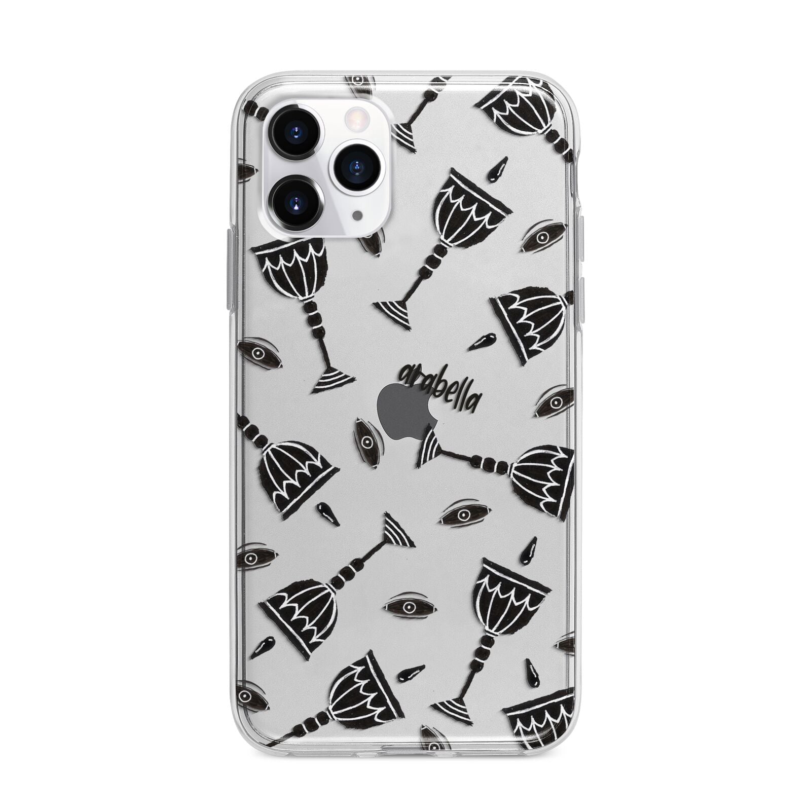 Halloween Goblet Apple iPhone 11 Pro Max in Silver with Bumper Case