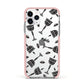 Halloween Goblet Apple iPhone 11 Pro in Silver with Pink Impact Case