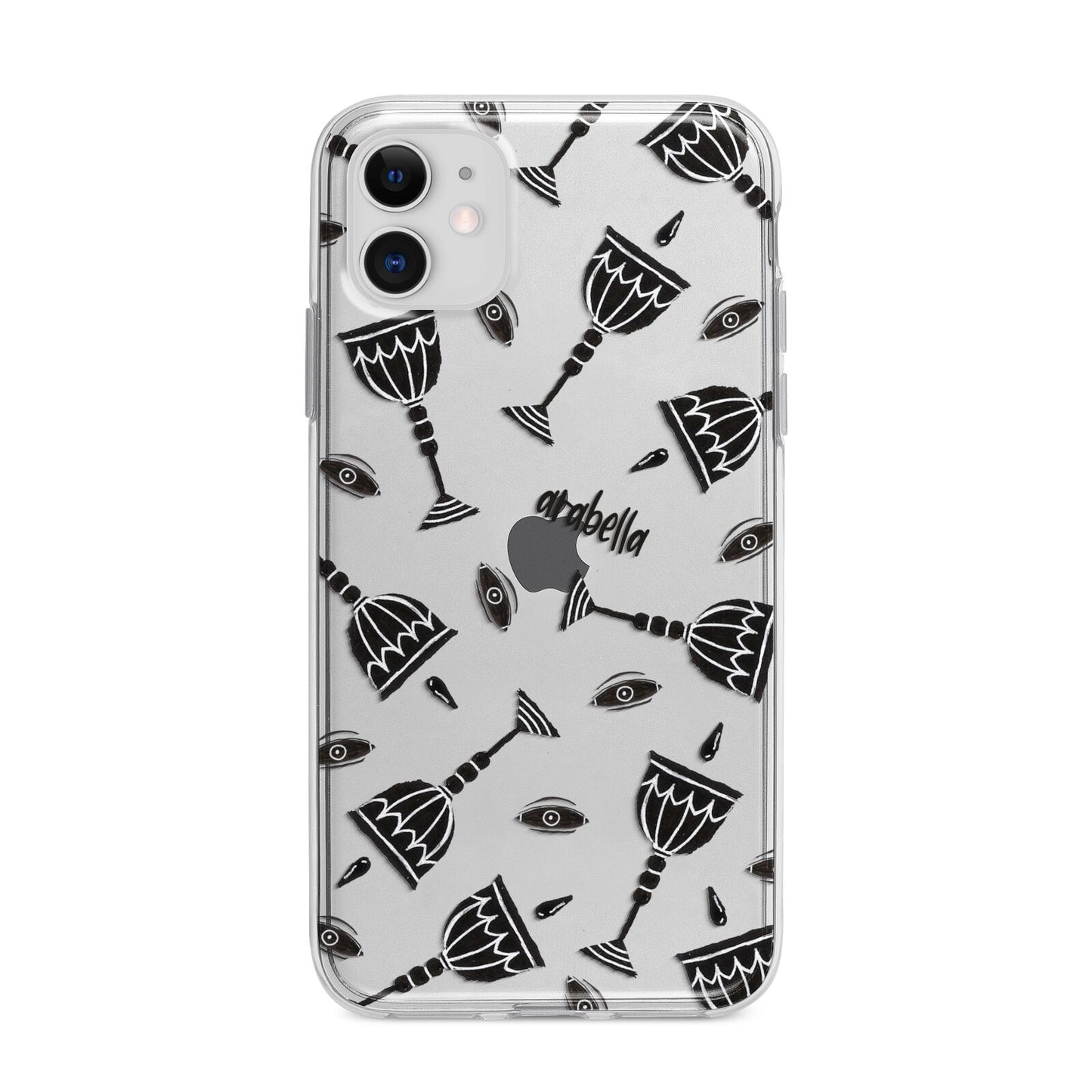 Halloween Goblet Apple iPhone 11 in White with Bumper Case