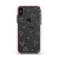 Halloween Goblet Apple iPhone Xs Impact Case Pink Edge on Black Phone
