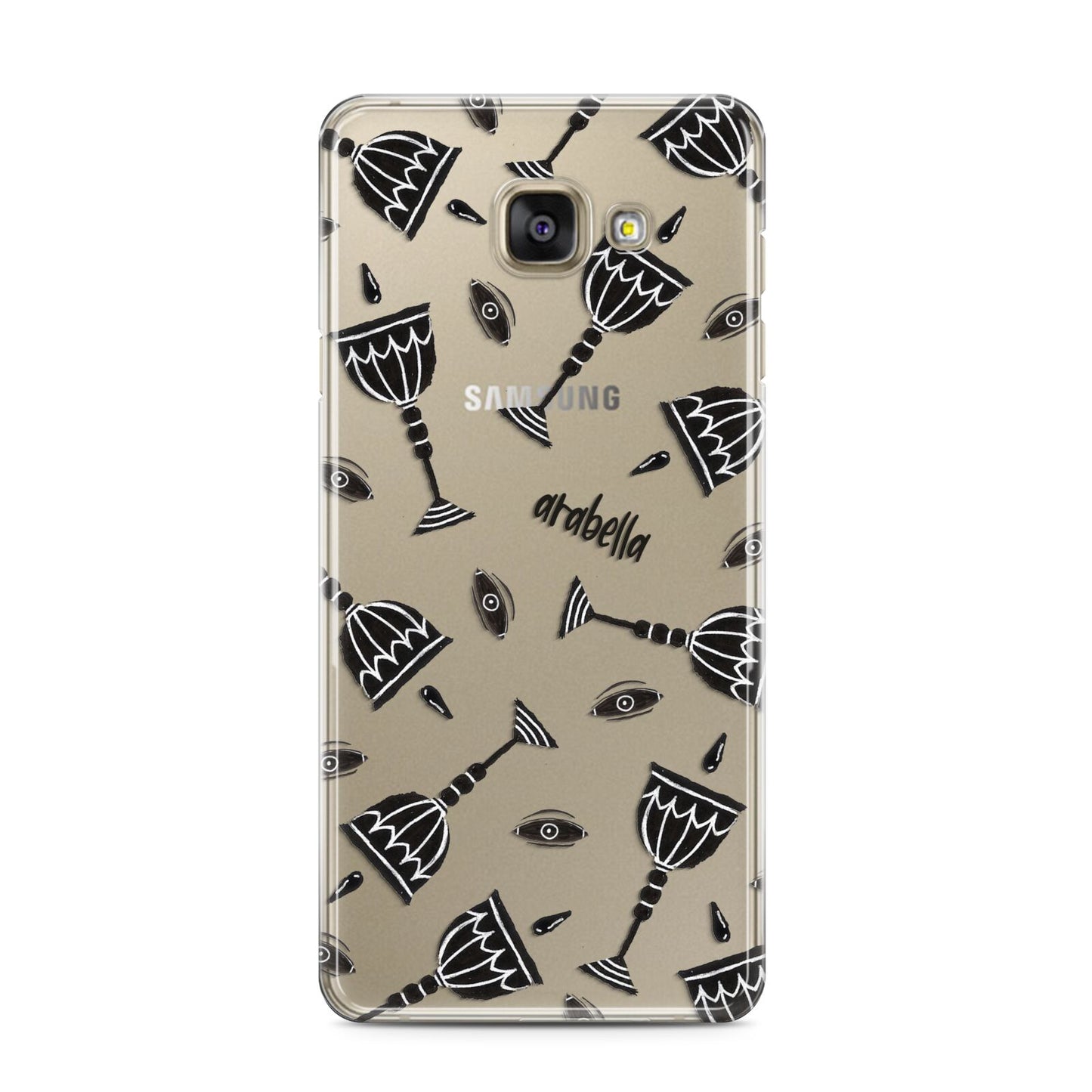 Halloween Goblet Samsung Galaxy A3 2016 Case on gold phone