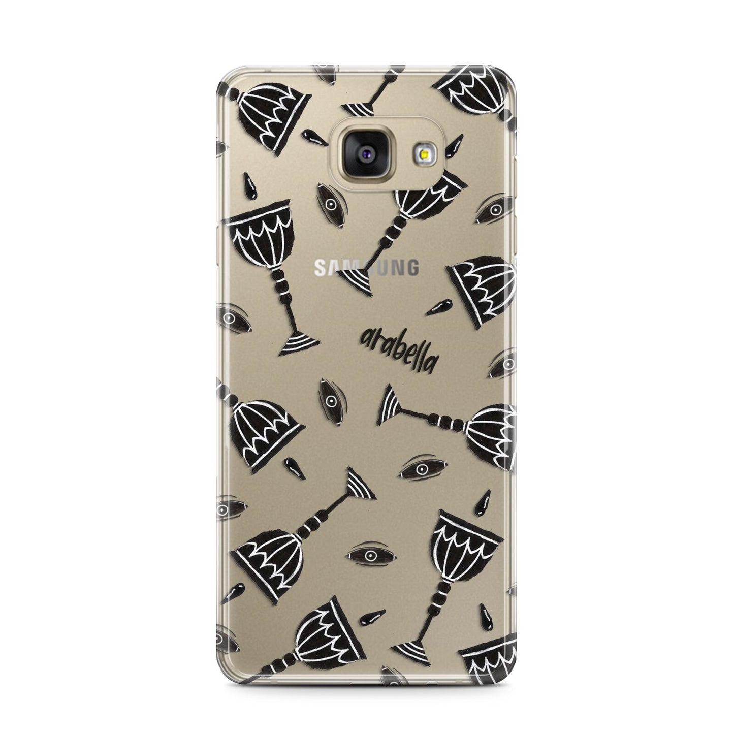 Halloween Goblet Samsung Galaxy A7 2016 Case on gold phone