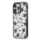 Halloween Goblet iPhone 13 Pro Black Impact Case Side Angle on Silver phone