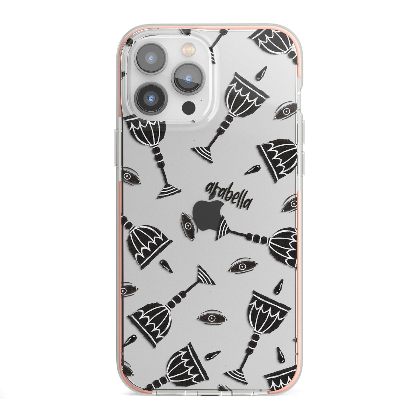 Halloween Goblet iPhone 13 Pro Max TPU Impact Case with Pink Edges