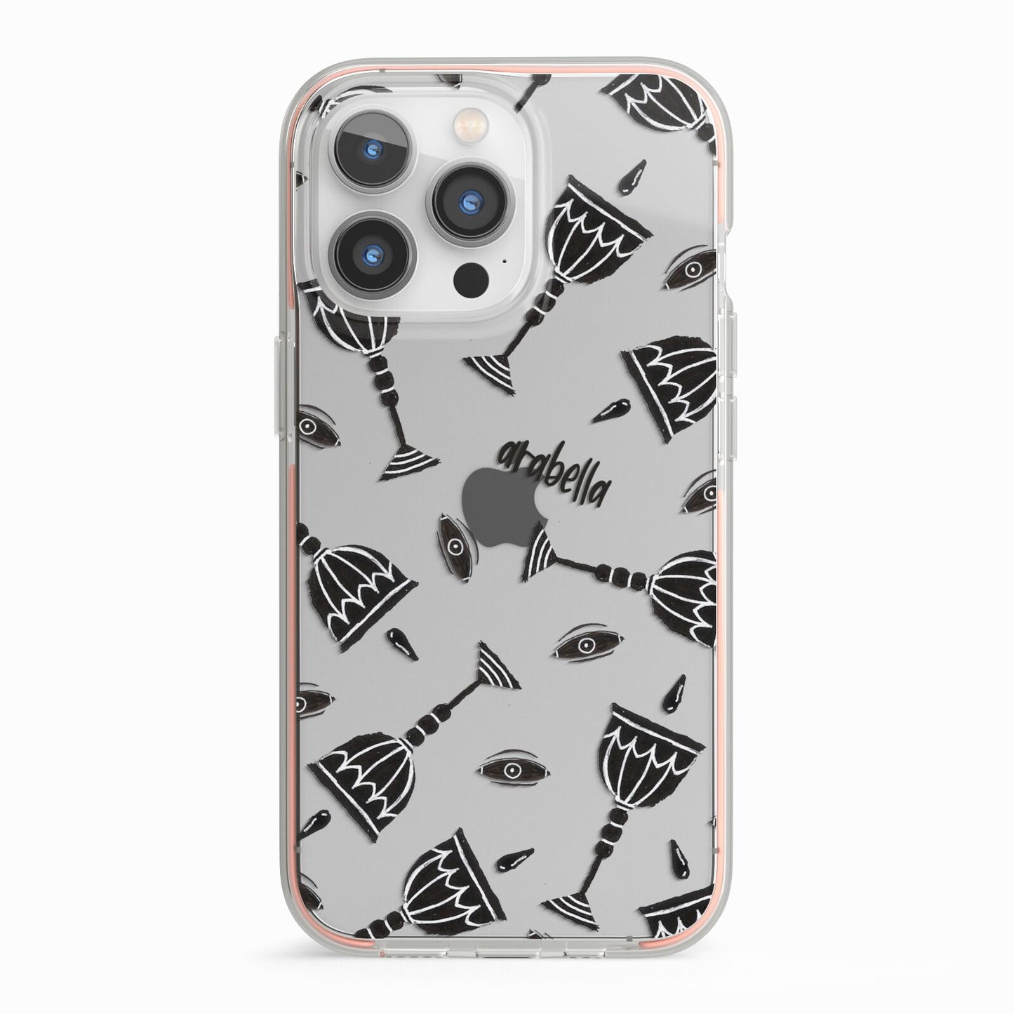 Halloween Goblet iPhone 13 Pro TPU Impact Case with Pink Edges