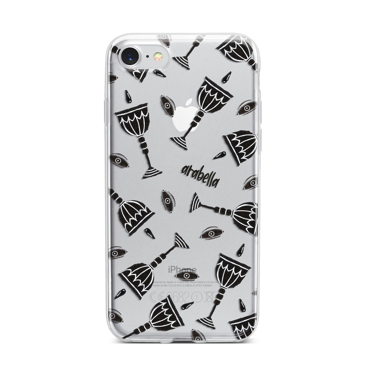 Halloween Goblet iPhone 7 Bumper Case on Silver iPhone