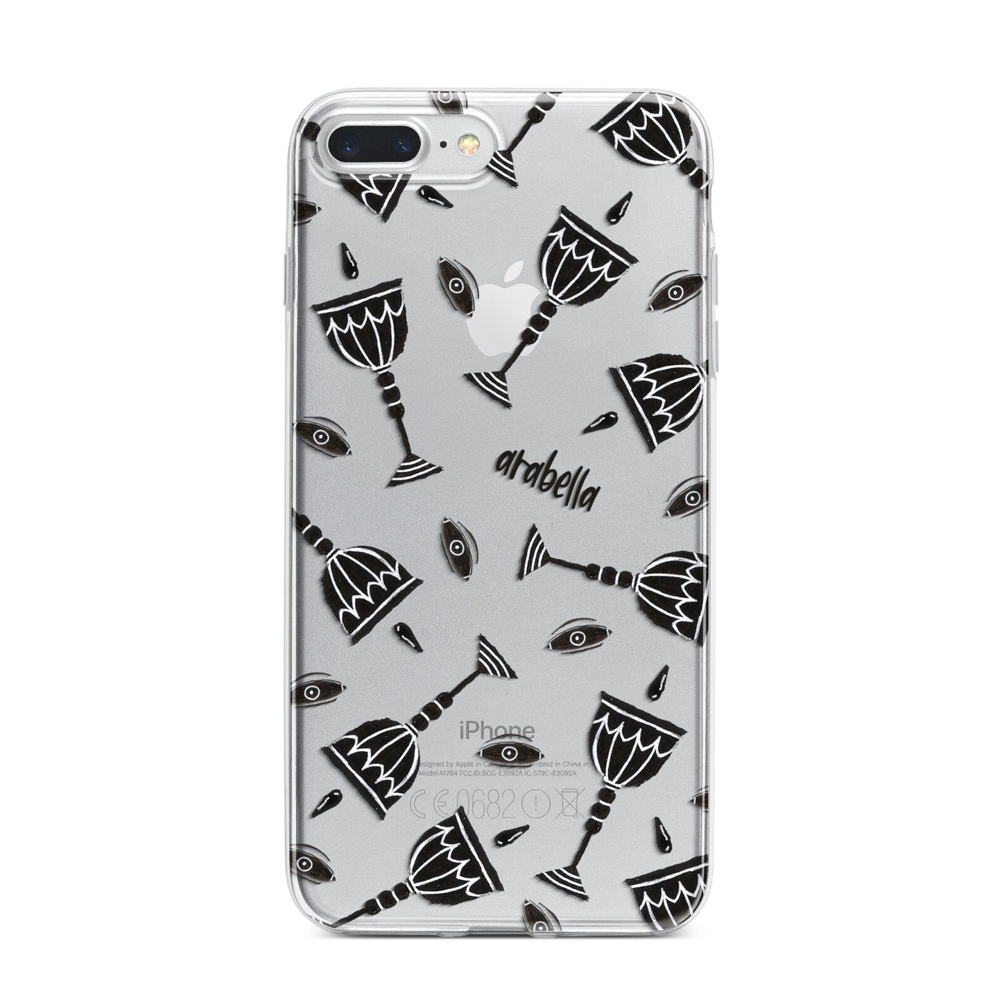 Halloween Goblet iPhone 7 Plus Bumper Case on Silver iPhone