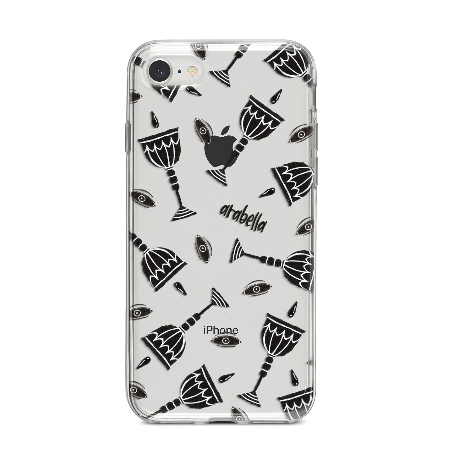 Halloween Goblet iPhone 8 Bumper Case on Silver iPhone