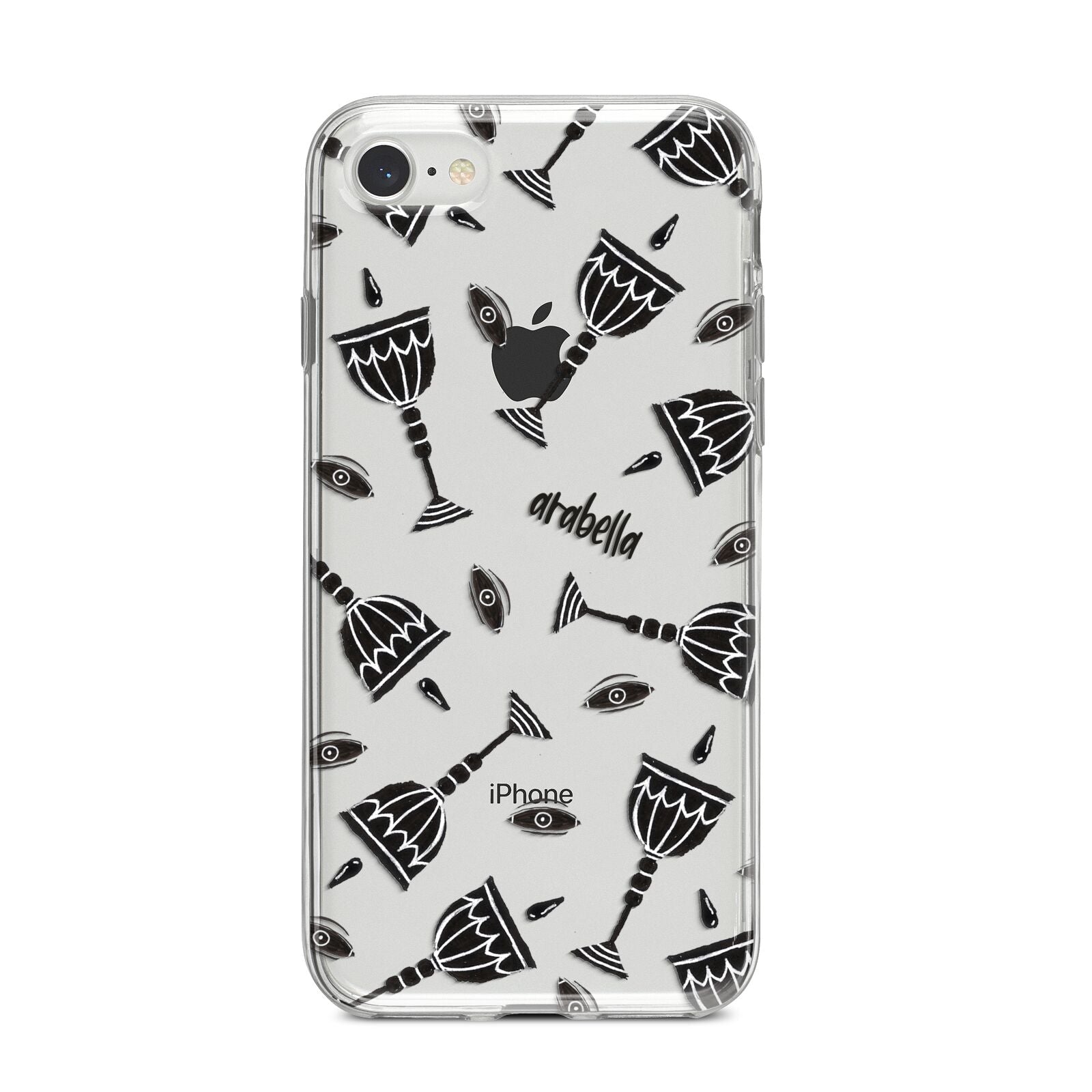 Halloween Goblet iPhone 8 Bumper Case on Silver iPhone