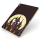 Halloween Haunted House Apple iPad Case on Gold iPad Side View