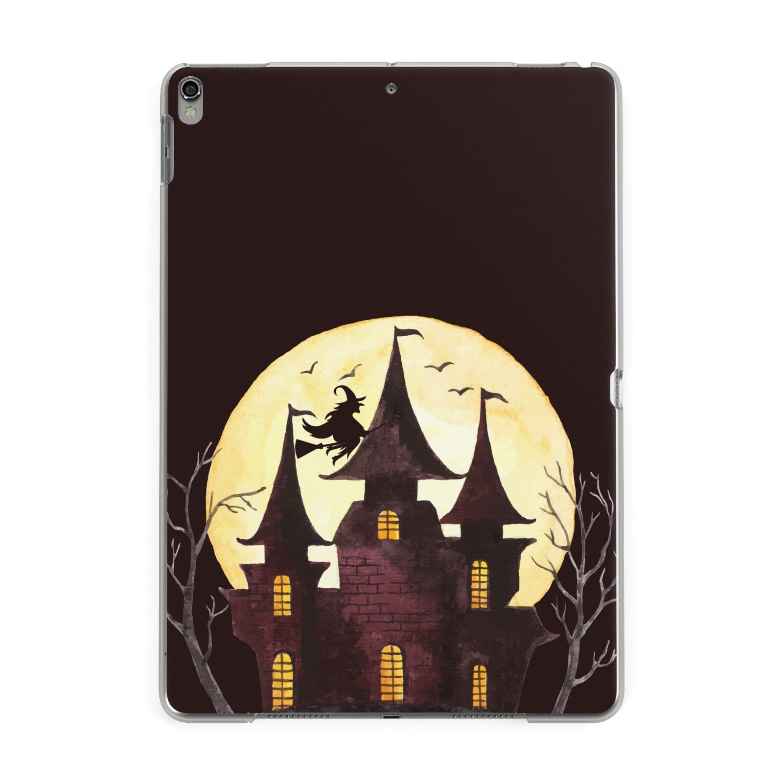 Halloween Haunted House Apple iPad Grey Case