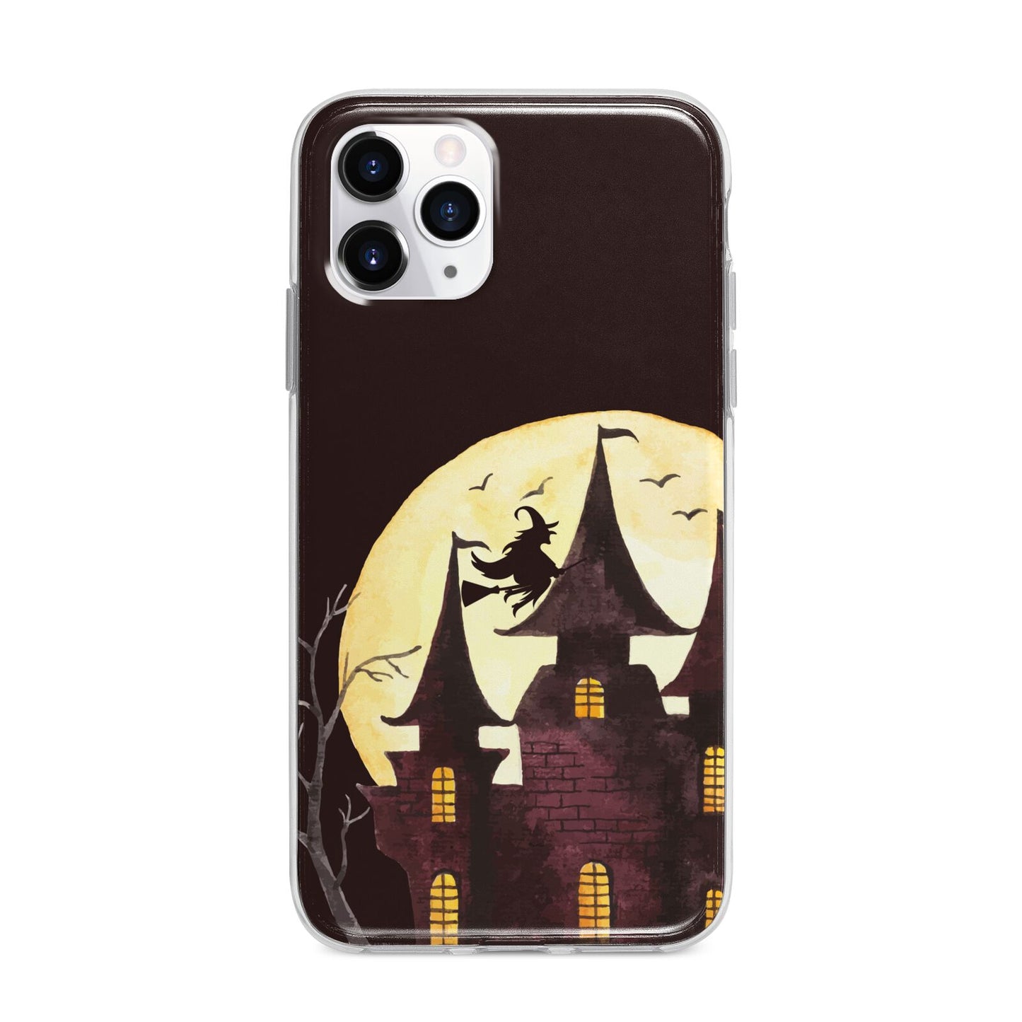 Halloween Haunted House Apple iPhone 11 Pro Max in Silver with Bumper Case