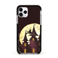 Halloween Haunted House Apple iPhone 11 Pro in Silver with Black Impact Case
