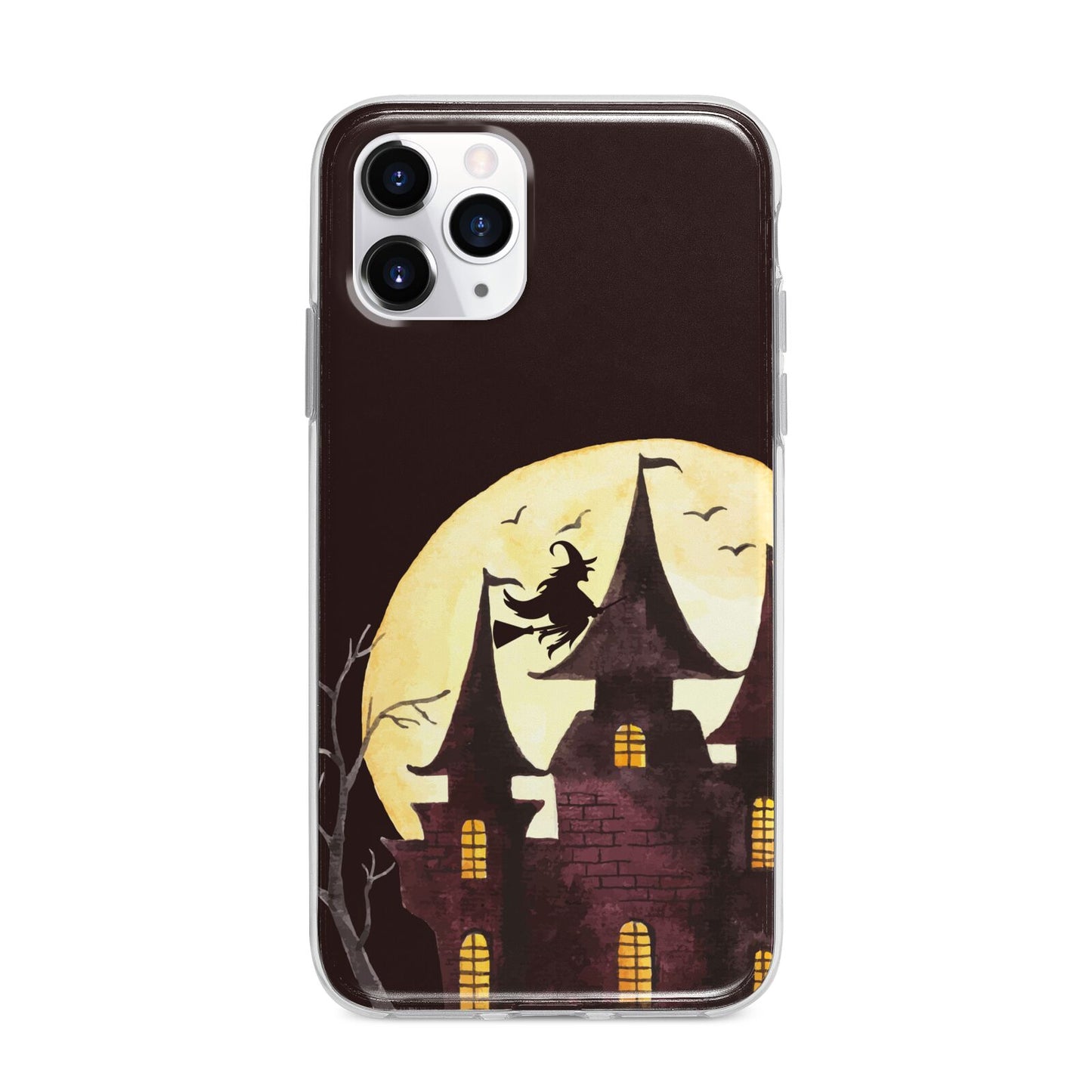 Halloween Haunted House Apple iPhone 11 Pro in Silver with Bumper Case