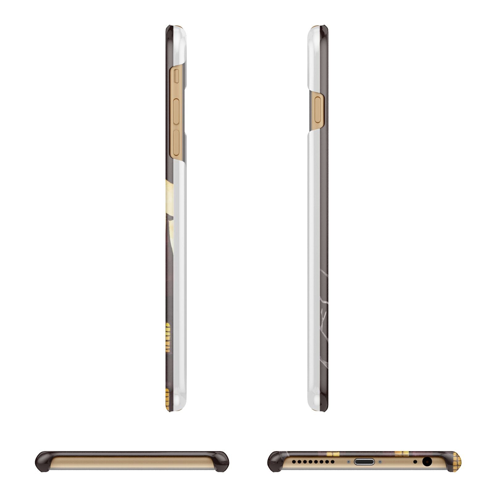 Halloween Haunted House Apple iPhone 6 Plus 3D Wrap Snap Case Angled Images