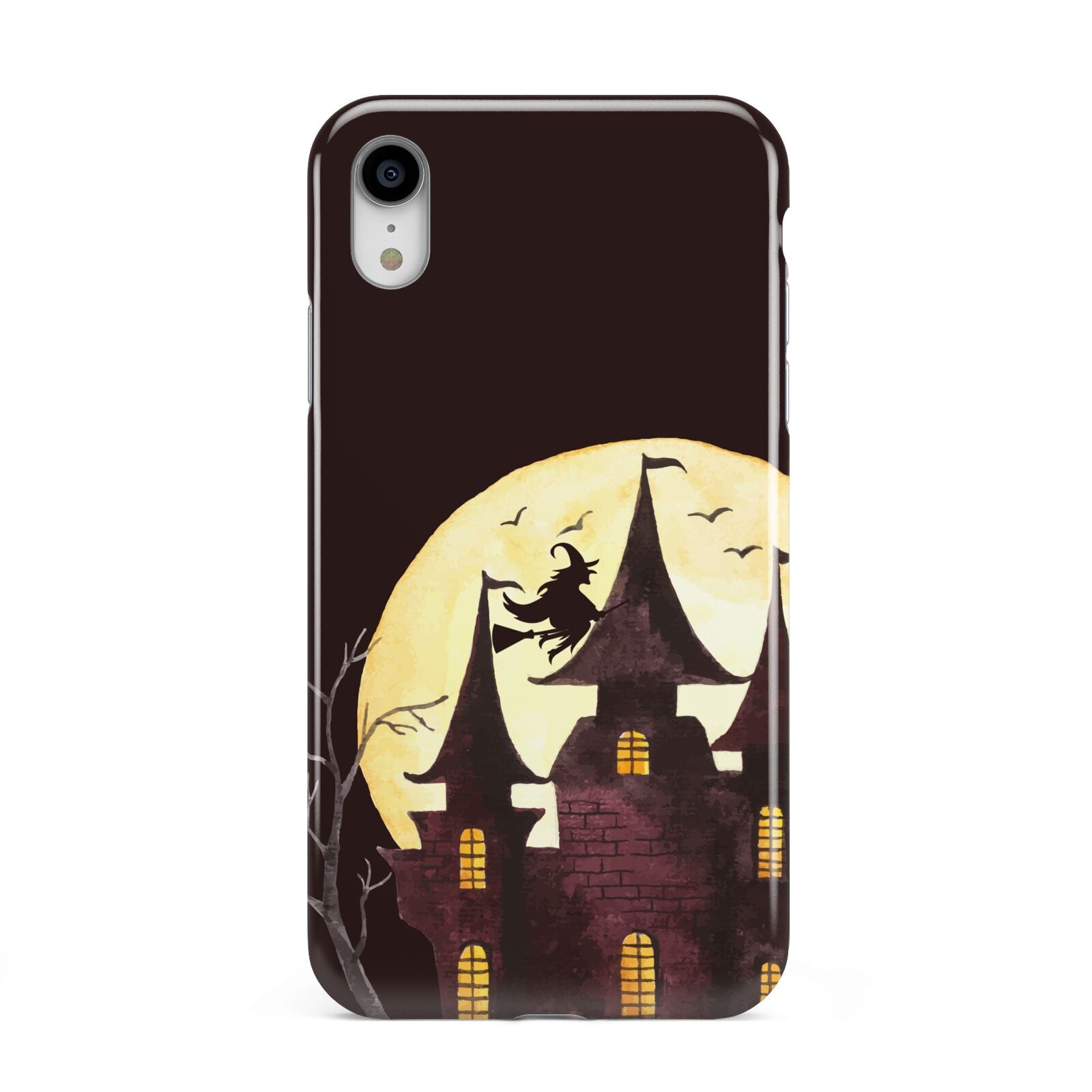 Halloween Haunted House Apple iPhone XR White 3D Tough Case