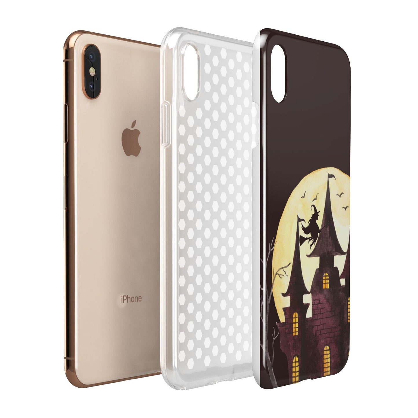 Halloween Haunted House Apple iPhone Xs Max 3D Tough Case Expanded View