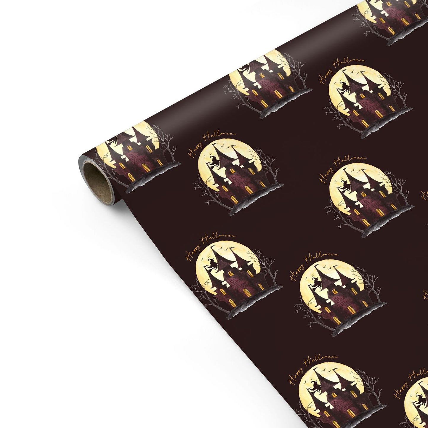 Halloween Haunted House Personalised Gift Wrap