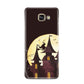 Halloween Haunted House Samsung Galaxy A3 2016 Case on gold phone
