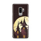 Halloween Haunted House Samsung Galaxy S9 Plus Case on Silver phone