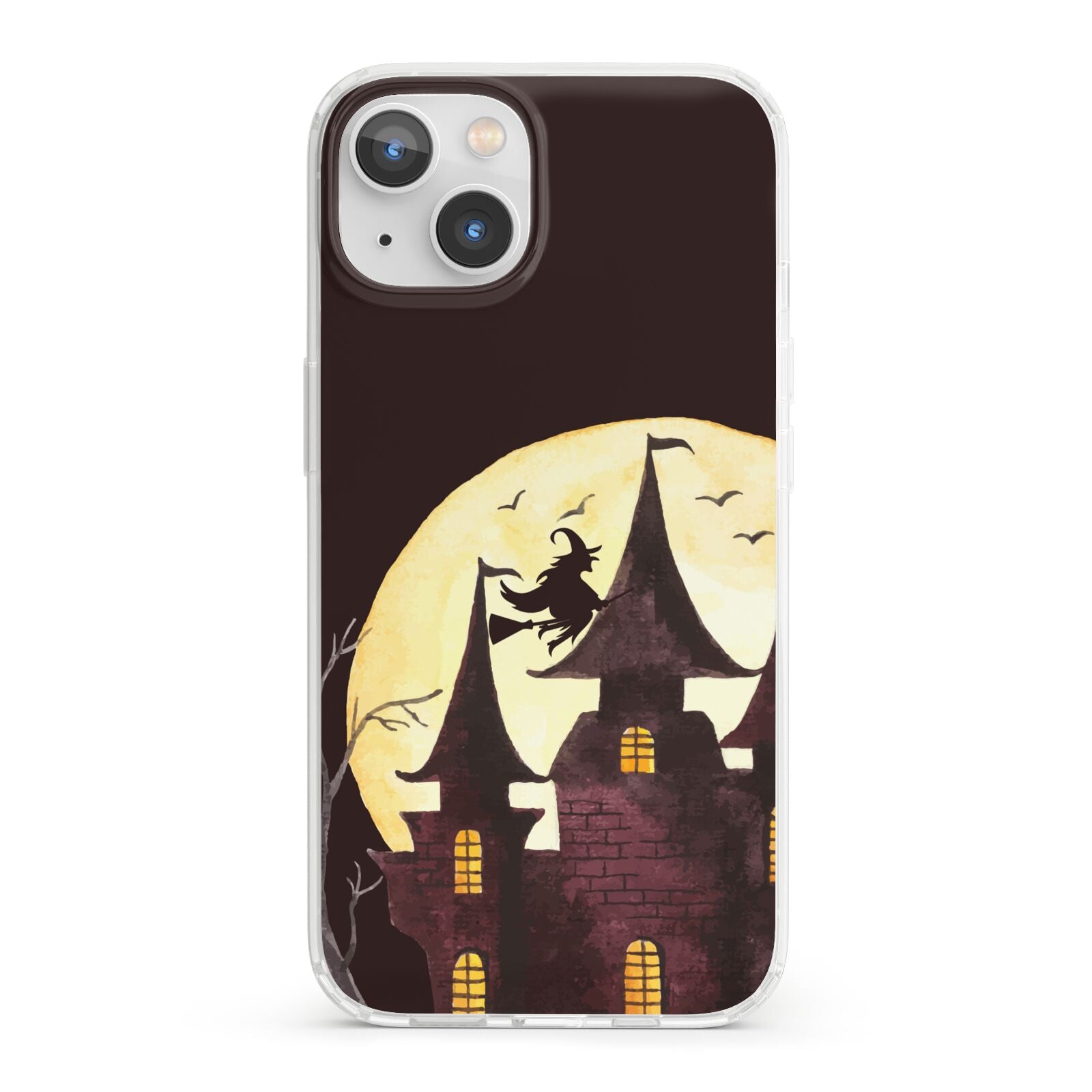 Halloween Haunted House iPhone 13 Clear Bumper Case