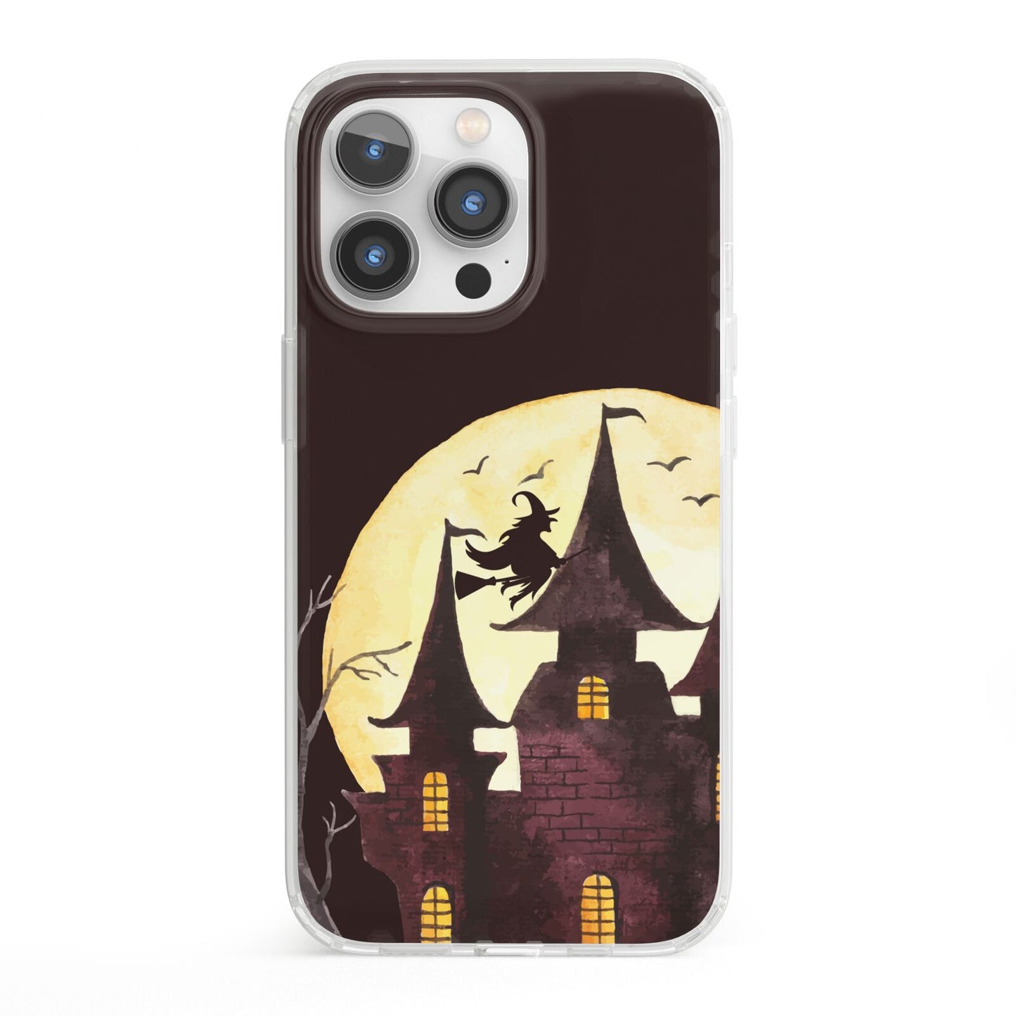 Halloween Haunted House iPhone 13 Pro Clear Bumper Case