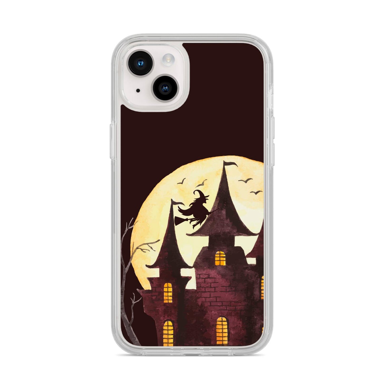 Halloween Haunted House iPhone 14 Plus Clear Tough Case Starlight
