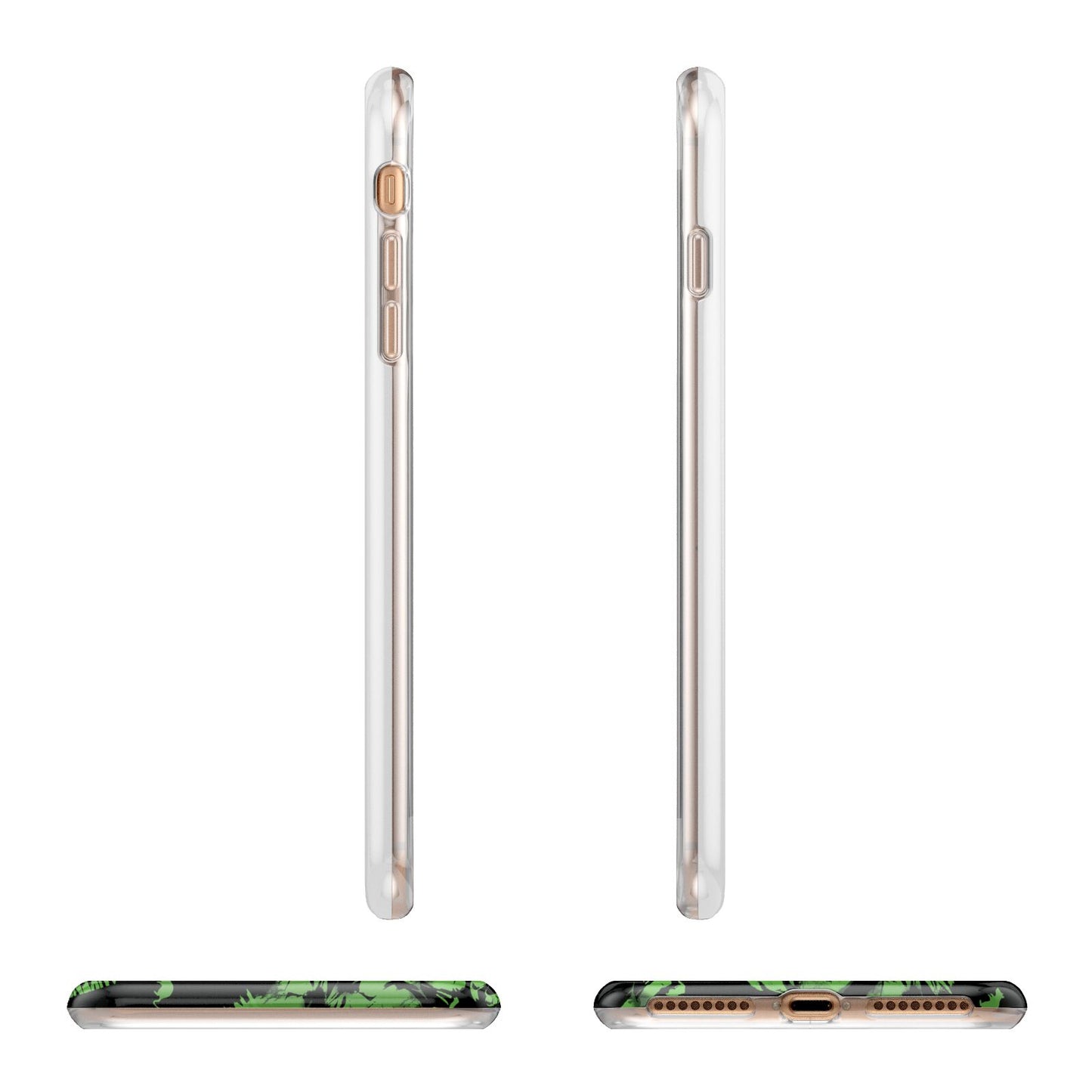 Halloween Monster Apple iPhone 7 8 Plus 3D Wrap Tough Case Alternative Image Angles