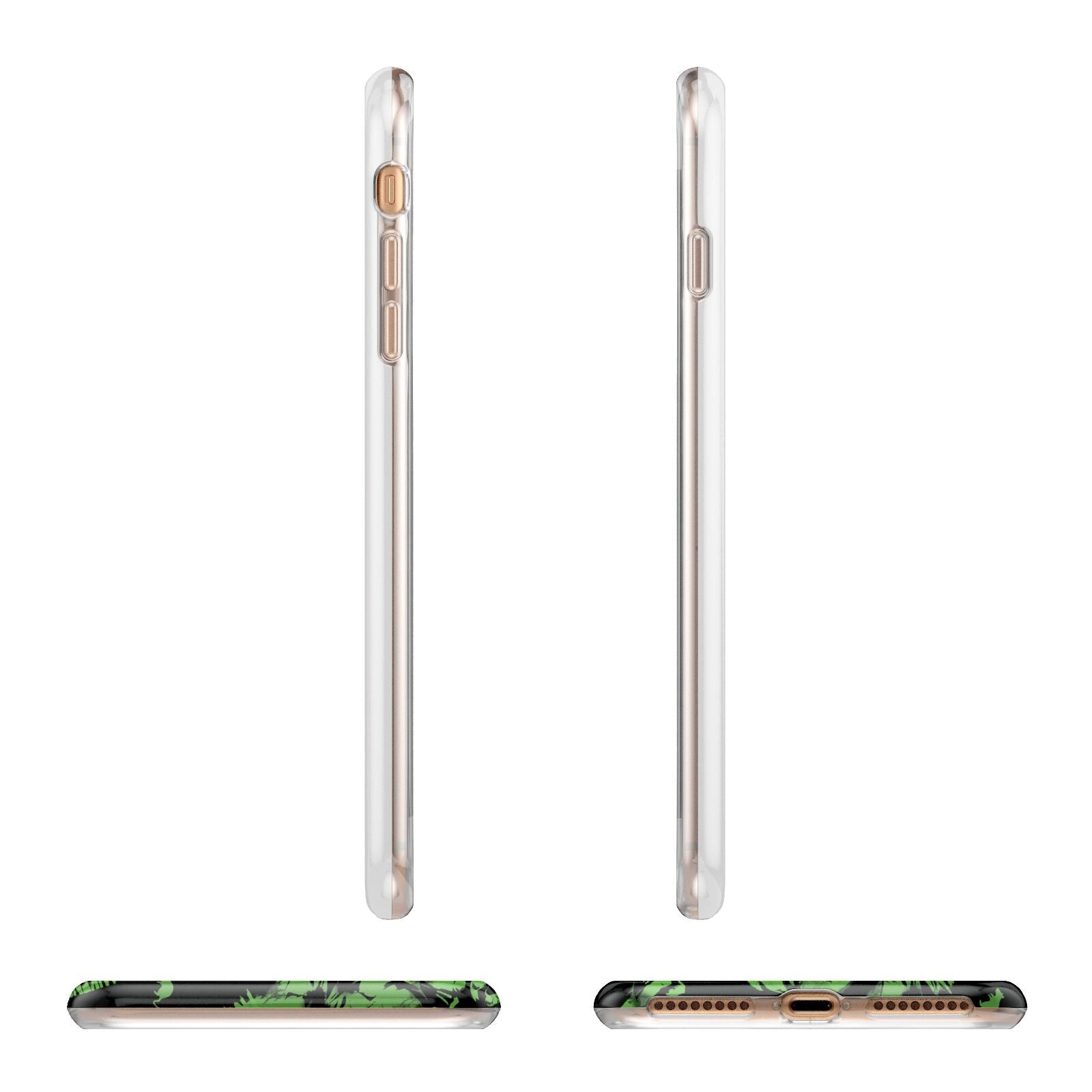 Halloween Monster Apple iPhone 7 8 Plus 3D Wrap Tough Case Alternative Image Angles