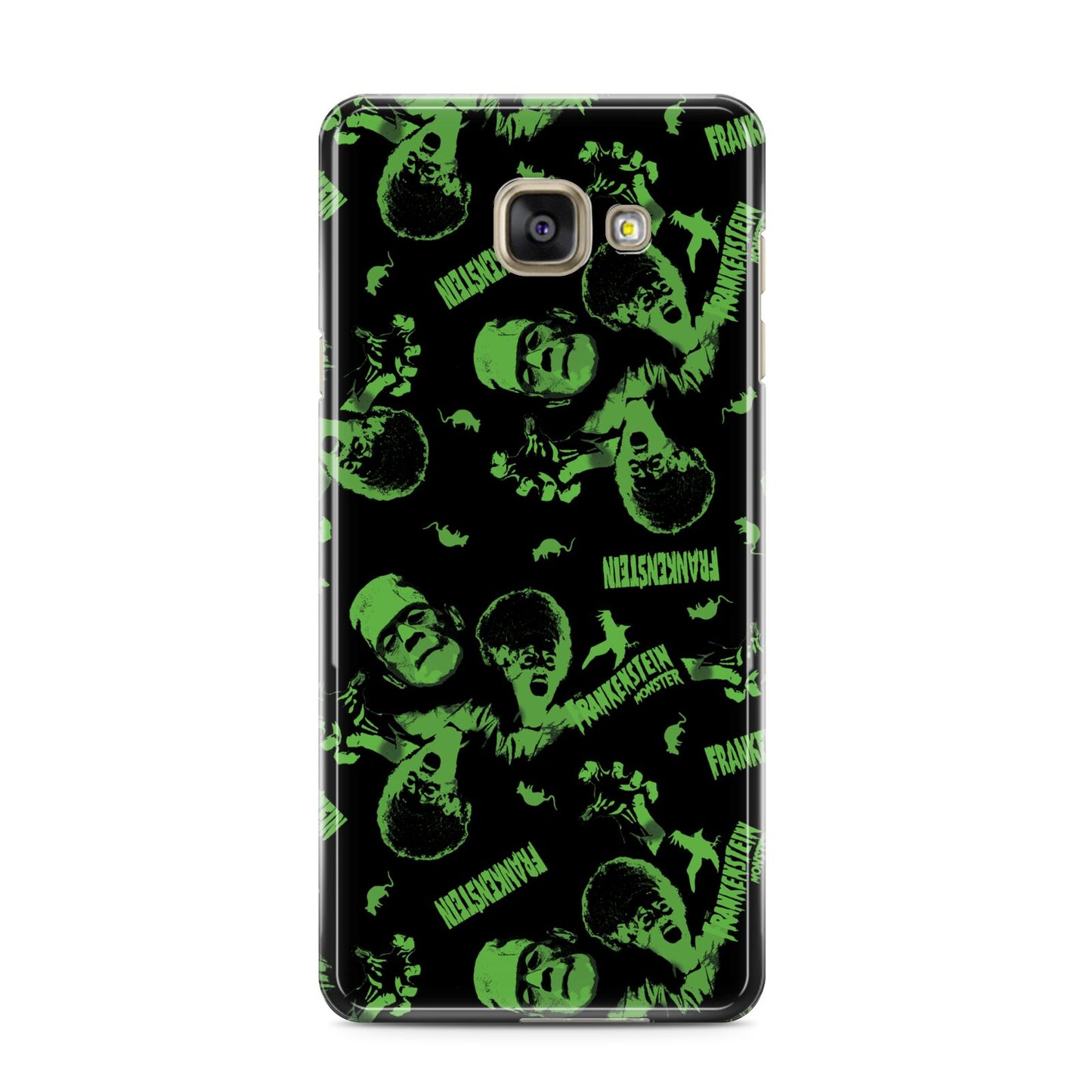 Halloween Monster Samsung Galaxy A3 2016 Case on gold phone