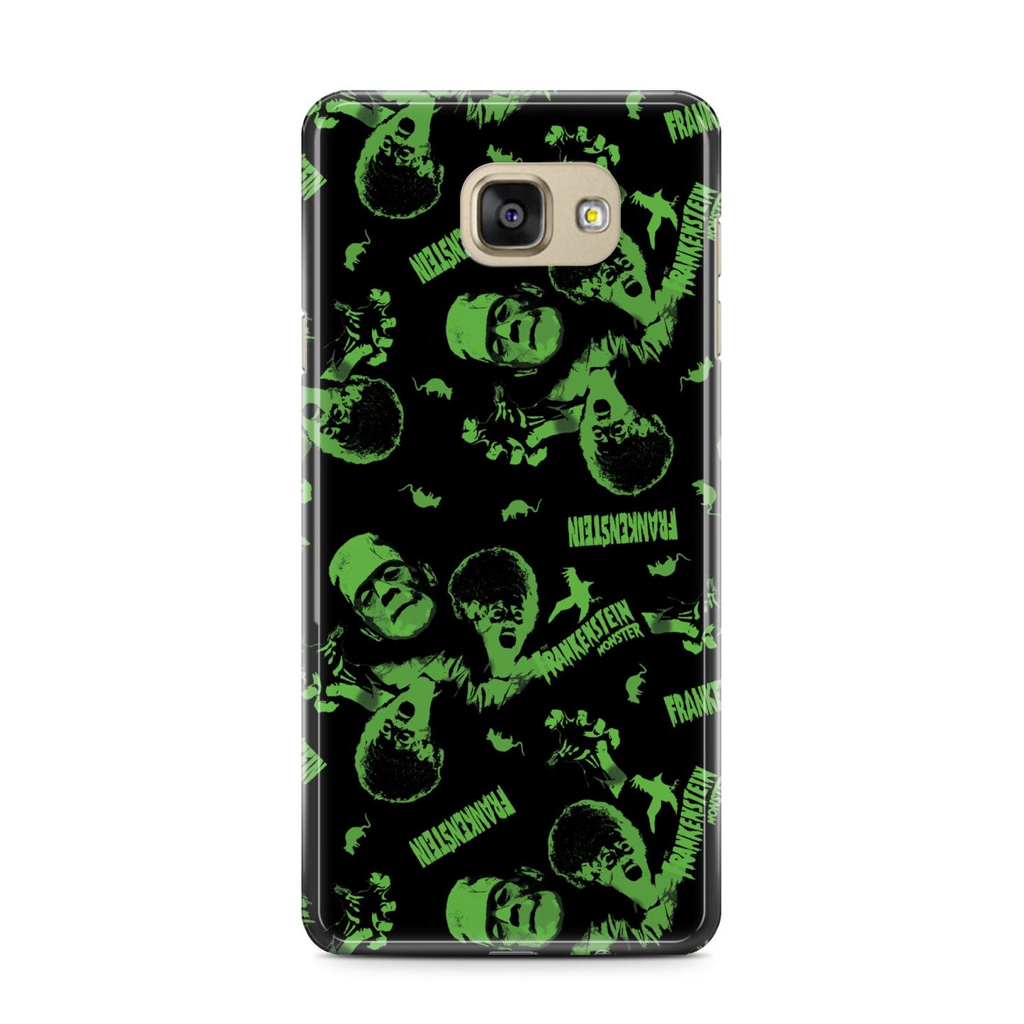 Halloween Monster Samsung Galaxy A7 2016 Case on gold phone