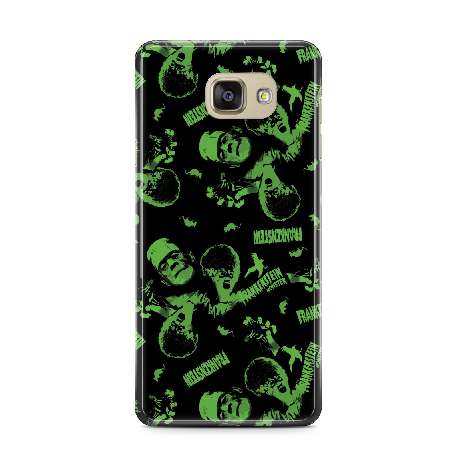 Halloween Monster Samsung Galaxy A7 2016 Case on gold phone
